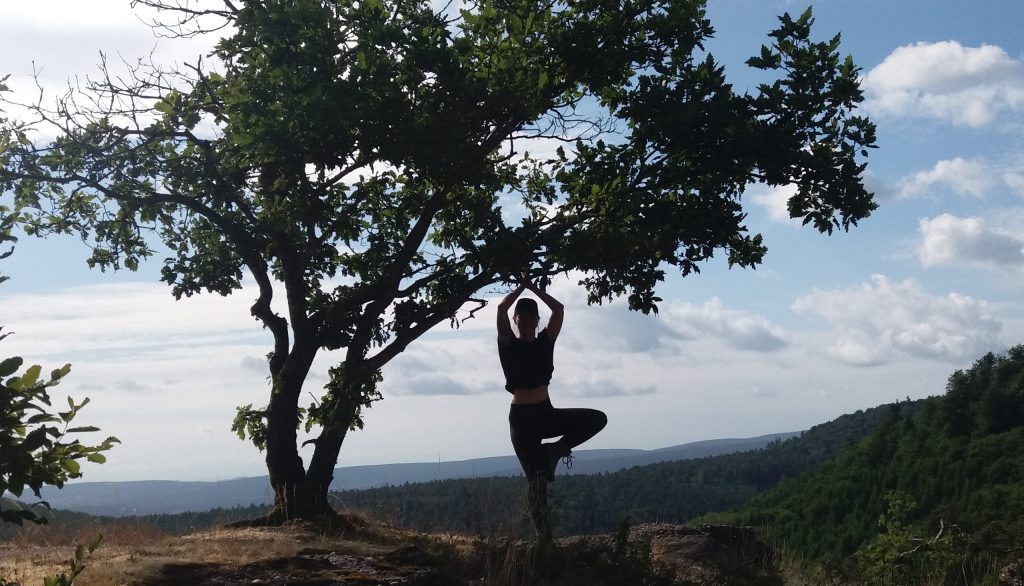 Vinyasa Outdoor Yoga und Meditationen in der Wildnis mit Franziska